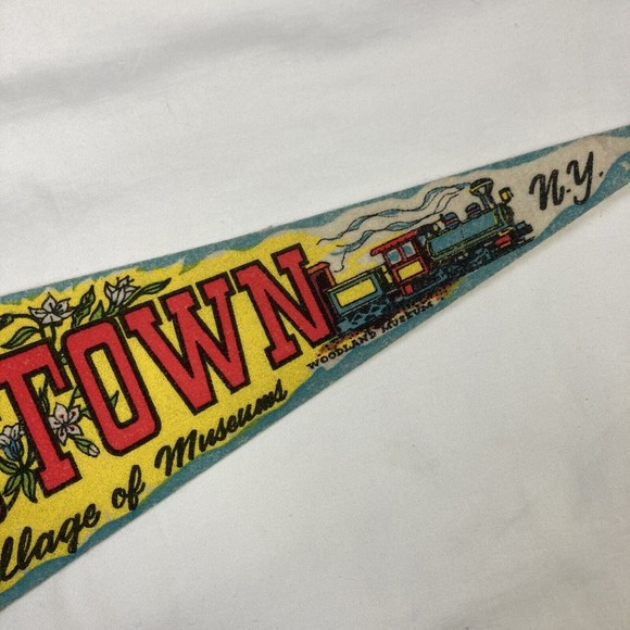 Rare VINTAGE BASEBALL Hall Of Fame COOPERSTOWN Village Of Museum FELT PENNANT 25 - Picture 6 of 12